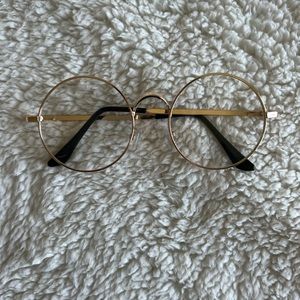 Gold Round Eyeglasses
